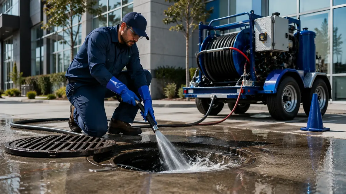 Commercial Hydro Jet Drain Cleaning in Calabasas