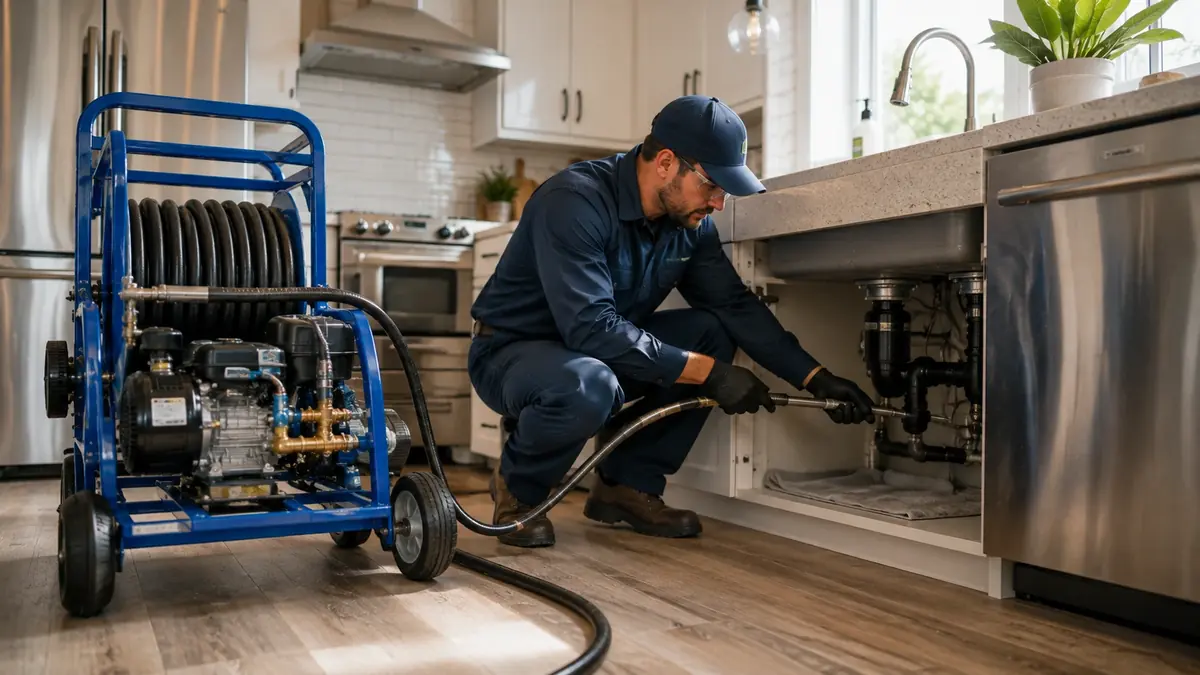 Kitchen Drain Hydro Jetting in Calabasas